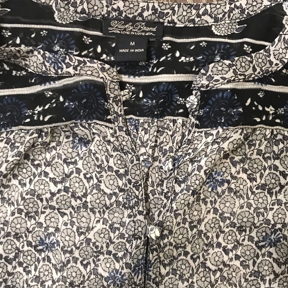 Lucky Brand Sheer Boho Blouse - Picture 2 of 3